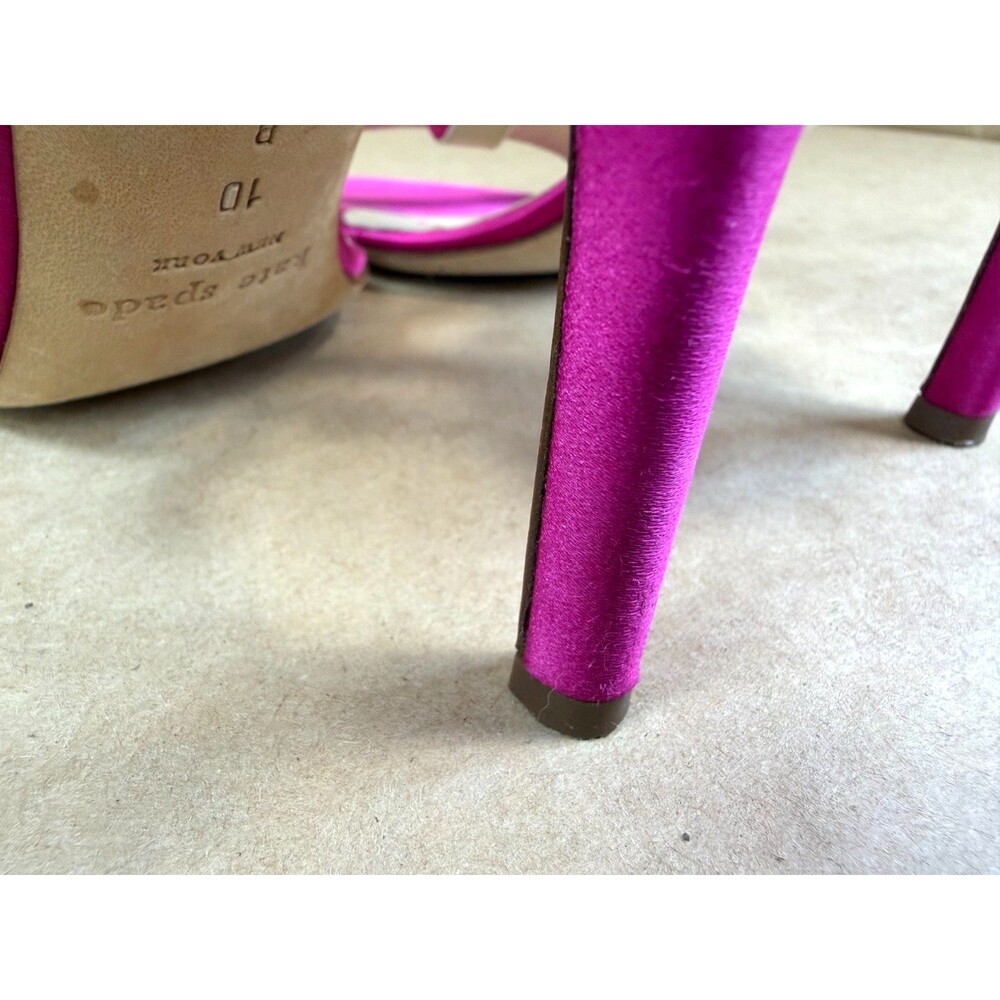 Kate Spade New York Slingback Sandals with Bow Accents and Kitten Heel Size 10 - Picture 12 of 16